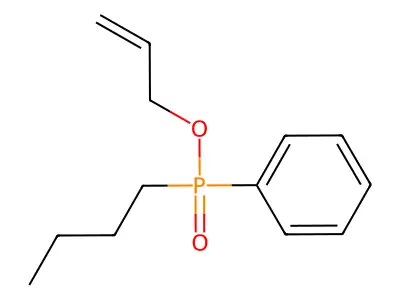 Phosphinic acid, butyl phenyl-, O-allyl ester structure