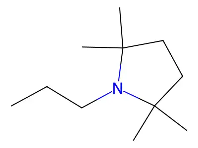 Pyrrolidine, 1-propyl-2,2,5,5-tetramethyl- structure