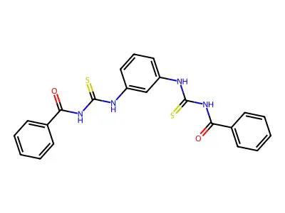 Benzamide, N,N'-(1,3-phenylenebis(iminocarbonothioyl))bis- structure