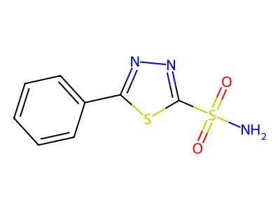 1,3,4-Thiadiazole-2-sulfonamide, 5-phenyl- structure