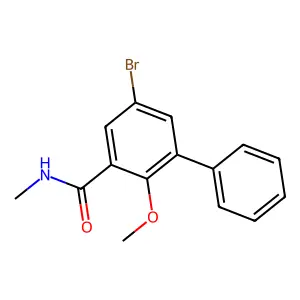 5-溴-2-甲氧基-N-甲基-3-苯基苯甲酰胺 structure
