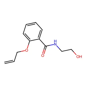 邻烯丙氧基-N-(β-羟乙基)苯甲酰胺 structure