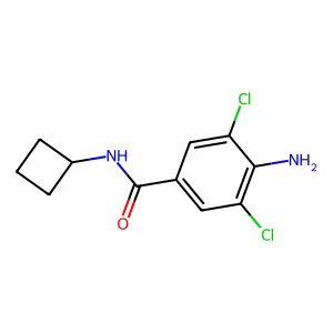 4-氨基-3,5-二氯-N-环丁基苯甲酰胺 structure