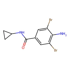 4-氨基-N-环丙基-3,5-二溴苯甲酰胺 structure