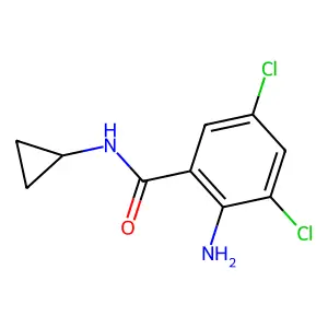 2-氨基-N-环丙基-3,5-二氯苯甲酰胺 structure