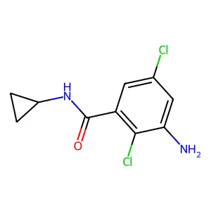 3-氨基-N-环丙基-2,5-二氯苯甲酰胺 structure
