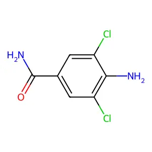 4-氨基-3,5-二氯苯甲酰胺 structure
