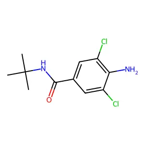 4-氨基-3,5-二氯-N-(叔丁基)苯甲酰胺 structure