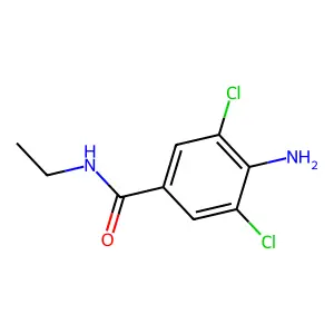 4-氨基-3,5-二氯-N-乙基苯甲酰胺 structure
