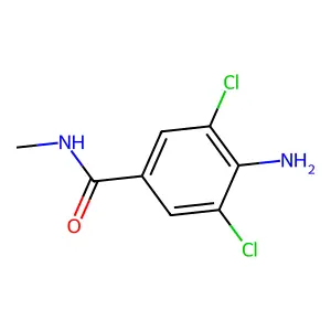 4-氨基-3,5-二氯-N-甲基苯甲酰胺 structure
