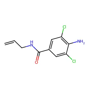 4-氨基-3,5-二氯-N-烯丙基苯甲酰胺 structure