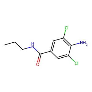 4-氨基-3,5-二氯-N-丙基苯甲酰胺 structure