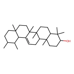 香树脂醇 structure