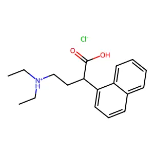 4-(Diethylamino)-2-(naphthalen-1-yl)butanoic acid--hydrogen chloride (1/1) structure