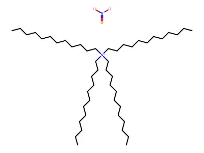 Tetradodecylammonium nitrate structure