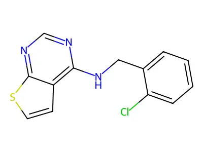 n-(2-Chlorobenzyl)thieno[2,3-d]pyrimidin-4-amine structure
