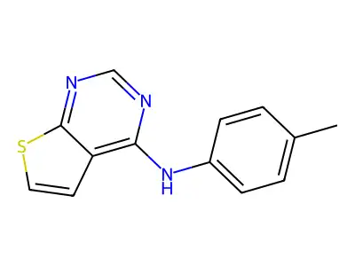 N-(p-Tolyl)thieno[2,3-d]pyrimidin-4-amine structure