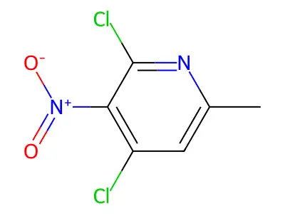 2,4-Dichloro-6-methyl-3-nitropyridine structure