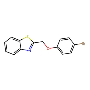 2-[(4-Bromophenoxy)methyl]-1,3-benzothiazole structure