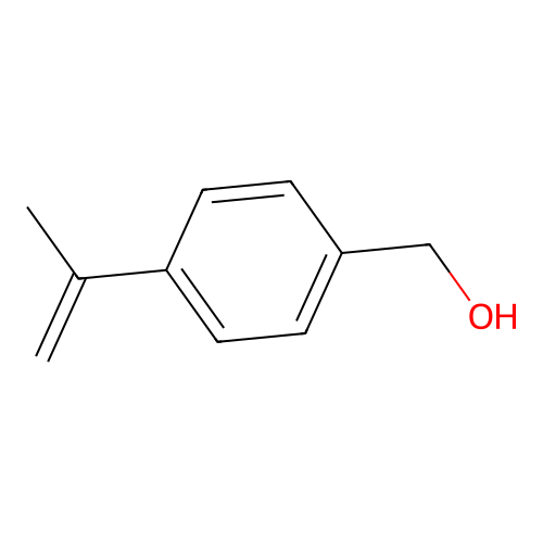 (4-Isopropenylphenyl)methanol structure