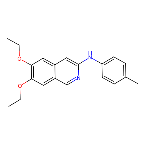 6,7-二乙氧基-N-(4-甲基苯基)异喹啉-3-胺 structure