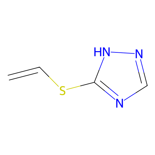 1H-1,2,4-Triazole, 3-(ethenylthio)- structure