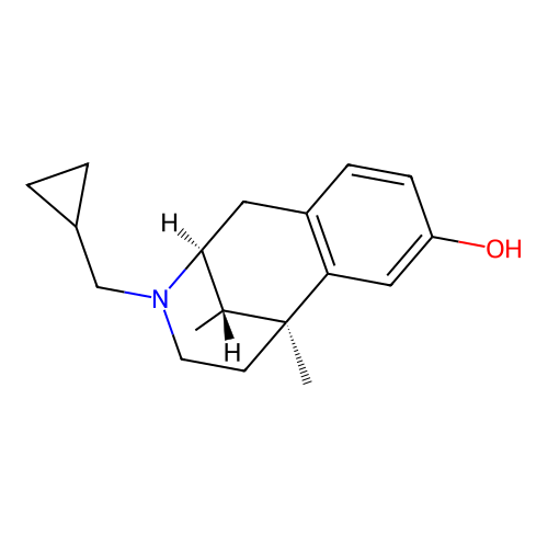 Cyclazocine, (+)- structure
