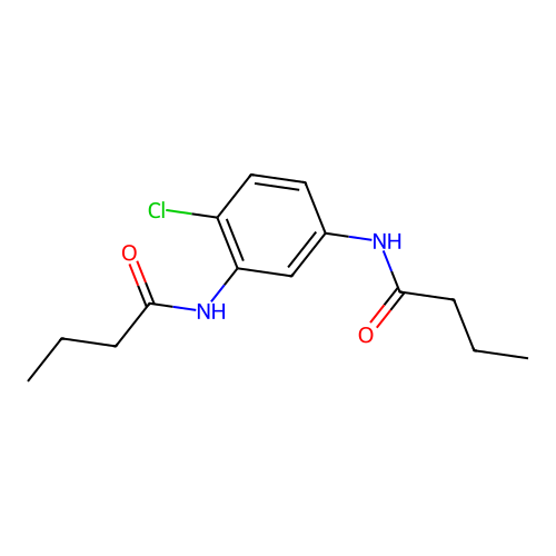 N-[3-(butanoyl氨基)-4-氯苯基]丁酰胺 structure