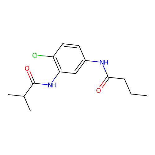 N-[4-氯-3-(异丁酰氨基)苯基]丁酰胺 structure