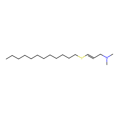 Allylamine, N,N-dimethyl-3-dodecylthio- structure