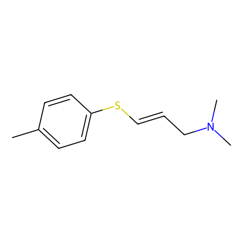 Allylamine, N,N-dimethyl-3-(p-tolylthio)- structure