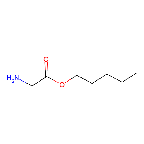 Glycine n-pentyl ester structure