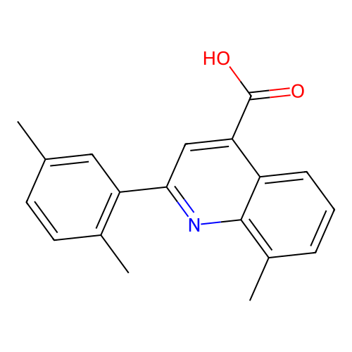 2-(2,5-Dimethylphenyl)-8-methylquinoline-4-carboxylic acid structure