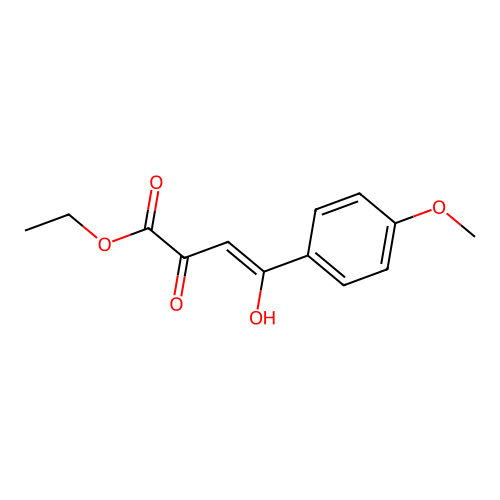 2-Butenoic acid, 2-hydroxy-4-(4-methoxyphenyl)-4-oxo-, ethyl ester structure