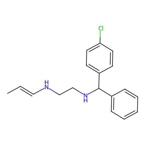 Ethylenediamine, N-(alpha-(p-chlorophenyl)benzyl)-N'-propenyl- structure