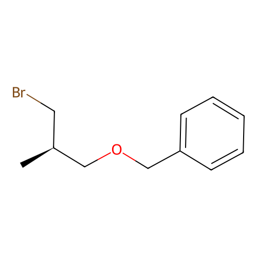 (R)-(-)-3-benzyloxy-2-methylpropyl bromide structure