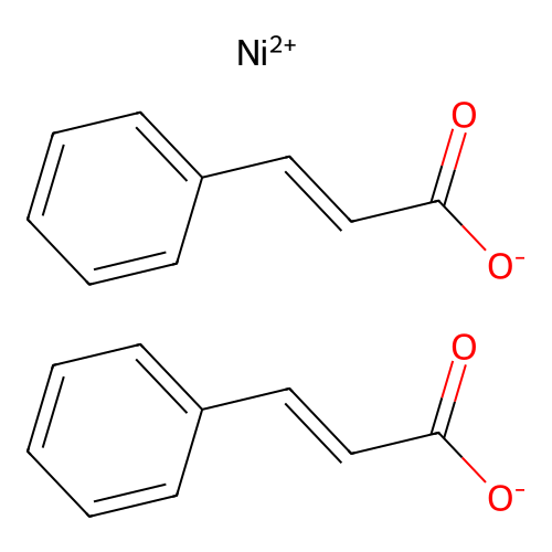 cinnamic acid, nickel(ii) salt structure