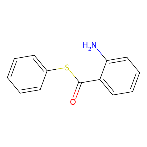 S-phenyl 2-aminobenzenecarbothioate structure
