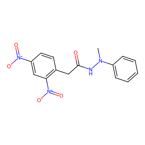 2-(2,4-dinitrophenyl)-N'-methyl-N'-phenylacetohydrazide structure
