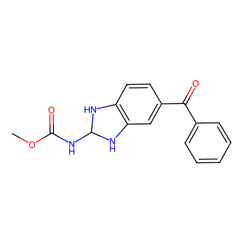methyl N-(5-benzoyl-2,3-dihydro-1H-benzimidazol-2-yl)carbamate structure