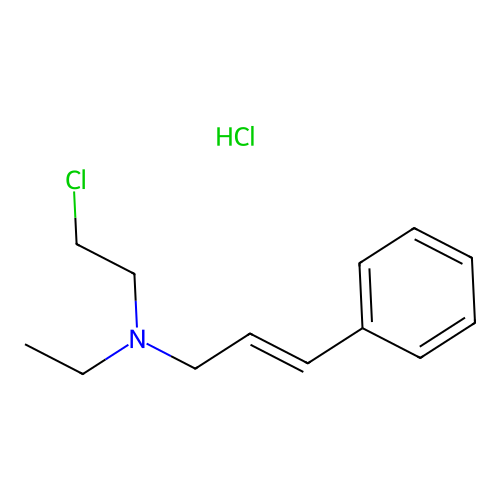 2-Propylenamine, N-(2-chloroethyl)-N-ethyl-3-phenyl-, hydrochloride structure