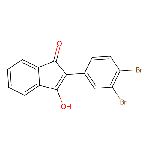 2-(3,4-Dibromophenyl)-3-hydroxyinden-1-one structure
