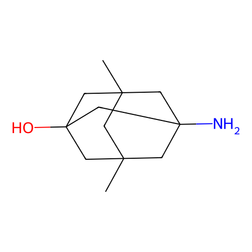3-Amino-5,7-dimethyladamantan-1-ol structure
