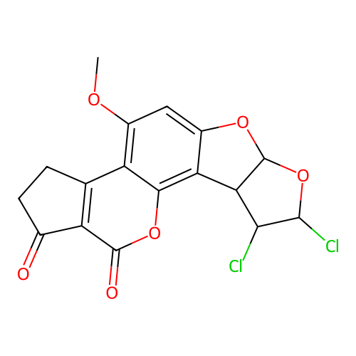 Aflatoxin B1 dichloride structure