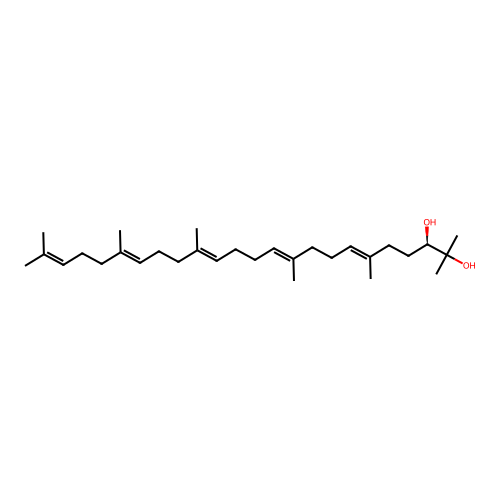 (R)-2,3-Dihydroxy-2,3-dihydrosqualene structure