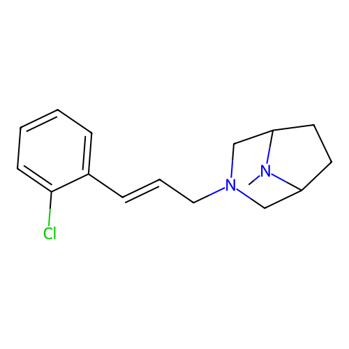 3,8-Diazabicyclo(3.2.1)octane, 3-(o-chlorocinnamyl)-8-methyl- structure