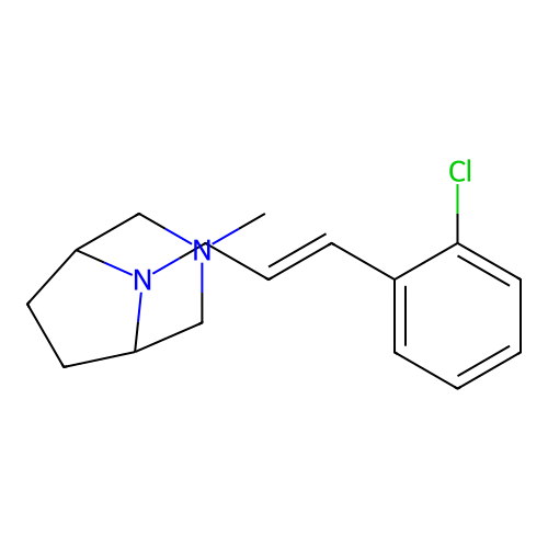 3,8-Diazabicyclo(3.2.1)octane, 3-(p-chlorocinnamyl)-8-methyl- structure