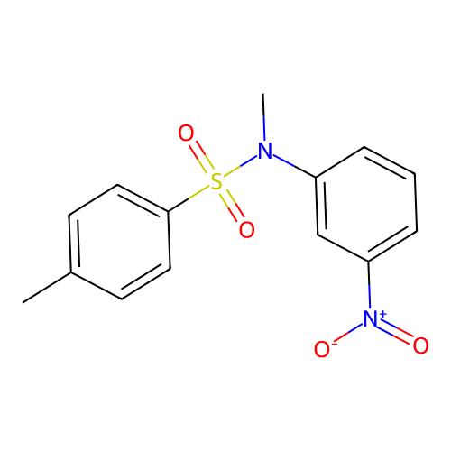 N,4-Dimethyl-N-(3-nitrophenyl)benzene-1-sulfonamide structure