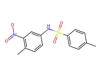 4-methyl-N-(4-methyl-3-nitrophenyl)benzenesulfonamide structure