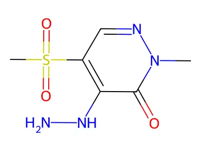 3(2H)-Pyridazinone, 4-hydrazino-2-methyl-5-methylsulfonyl- structure